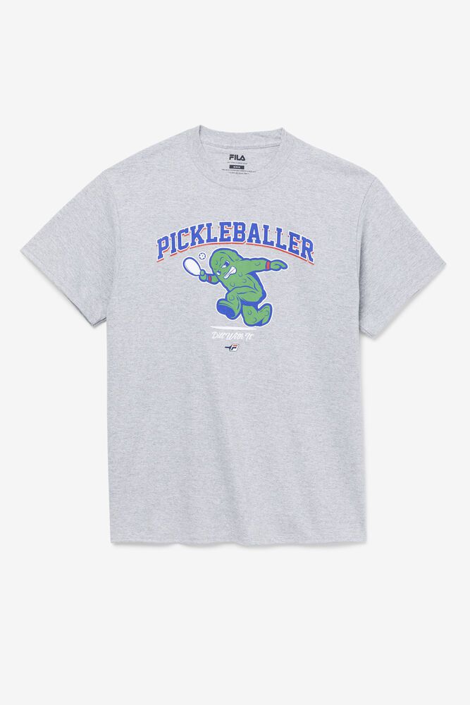 Fila Pickleballer T-Shirt Grey - Mens - 94175TDYN